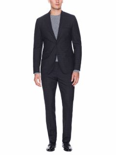 Crosby Tonal Check Suit by Calvin Klein Collection