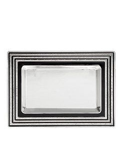 Vera Wang Wedgwood With Love Noir Vanity Tray, 6.5 x 9 in: Kitchen & Dining