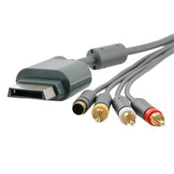 Composite and S video Cable for Microsoft Xbox 360 Eforcity Hardware & Accessories