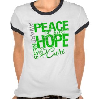 Bile Duct Cancer Peace Love Cure Shirt
