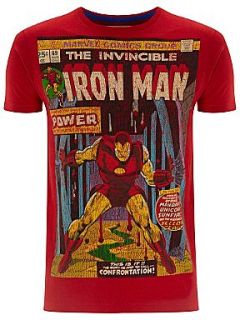 Fabric Flavours Iron man t shirt Red