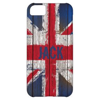 Grunge Union Jack on Wood I Phone Case Cover For iPhone 5C