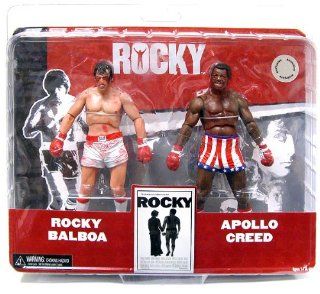NECA Rocky Exclusive Action Figure 2 Pack Rocky Balboa & Apollo Creed [Post Fight] Toys & Games