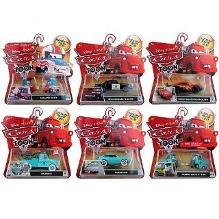 Pixar Cars Toon Character Vehicles Wave 2 Case: Toys & Games