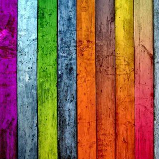 Colorful Wood Fence 10' x 10' CP Backdrop Computer Printed Scenic Background  Photo Studio Backgrounds  Camera & Photo