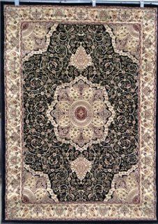 Avalon 0214 Black 10x13 Area Rugs Carpet Traditional Persian   Machine Made Rugs