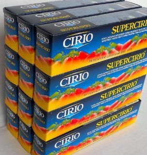 Cirio (12 pack) Double Concentrated Tomato Paste 140g tubes from Italy : Packaged Tomato Pastes : Grocery & Gourmet Food