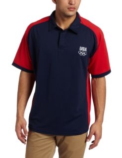 Team USA Men's Coaches Short Sleeve Polo (Navy, X Large) : Sports Fan Polo Shirts : Clothing