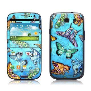 Butterflies Design Protective Skin Decal Sticker for Samsung Galaxy S III / Galaxy S 3 GT i9300 Cell Phone: Cell Phones & Accessories
