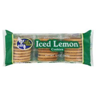 Little Dutch Maid Iced Lemon Cookie, 12 Ounce (Pack of 12) : Cookies Gourmet : Grocery & Gourmet Food