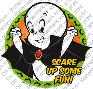 2" Round ~ Casper Scare Up Some Fun ~ Edible Image Cake/Cupcake Topper!!!: Grocery & Gourmet Food