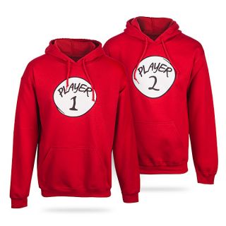 Player 1 and Player 2 Hoodies