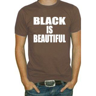 Black Is Beautiful T Shirt #620 (Mens Brown) (XXXX Large): Clothing