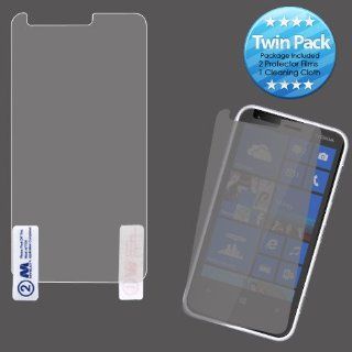MyBat Nokia 620 Screen Protector Twin Pack   Retail Packaging   Clear: Cell Phones & Accessories