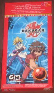 Bakugan Battle Brawlers 34 Valentine Cards with 35 Tattoos: Toys & Games