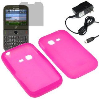 BW Silicone Sleeve Gel Cover Skin Case for Tracfone, Net 10, Straight Talk Samsung S390G+ LCD + Home Charger  Magenta Pink: Cell Phones & Accessories
