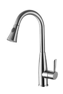 Ruvati RVF1228CH Pullout Spray Kitchen Faucet   Polished Chrome   Kitchen Sink Faucets  