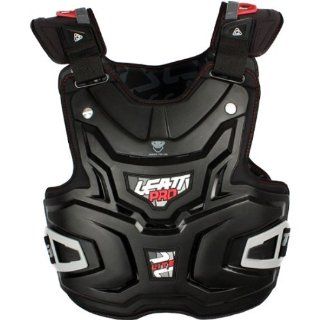 Leatt Lite Pro Adult Chest Protector Motocross/Off Road/Dirt Bike Motorcycle Body Armor   Black / One Size: Automotive