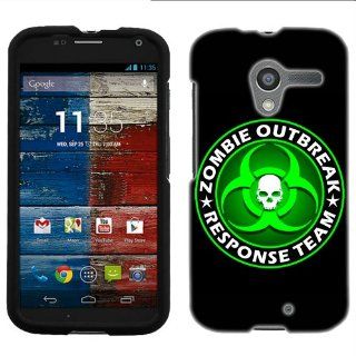 Motorola Moto X Zombie OutBreak Response Team Green on Black Phone Case Cover Cell Phones & Accessories