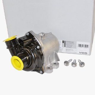 BMW Engine Water Pump Electric + Bolts (Turbocharged Engine) VDO Continental OEM 11517563659: Automotive