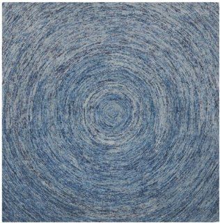 Safavieh IKT633A Ikat Collection Wool Square Area Rug, 6 Feet, Dark Blue and Multicolor   Handmade Rugs