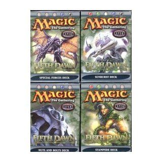 Magic the Gathering   Fifth Dawn Theme Deck Starter Set Of 4 [Toy]: Toys & Games
