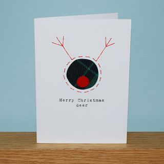 'merry christmas deer' scottish card by hiya pal!