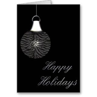 elegant snowglobe Christmas Greetings Card