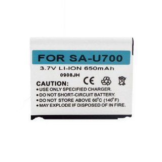 Samsung Gleam Cell Phone Battery (Li Ion 3.7V 650mAh) Rechargable Battery   Replacement For Samsung SA SCH U700 Cellphone Battery Cell Phones & Accessories