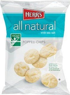 Herr's Popped Chips (Natural with Sea Salt) : Potato Chips : Grocery & Gourmet Food