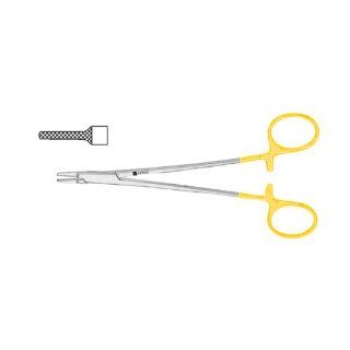 Novo Surgical French Eye Needle Holder   Tungsten Carbide 7" (17.5 Cm): Dispensing Needle Cartridges: Industrial & Scientific