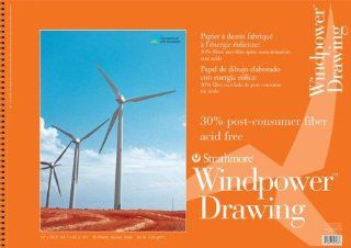 Strathmore ST643 18 18 in. x 24 in. Windpower Wire Bound Drawing Pad   30 Sheets: Toys & Games