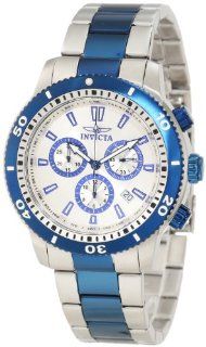Invicta Men's 10360 Specialty Chronograph Silver Dial Two Tone Stainless Steel Watch: Invicta: Watches