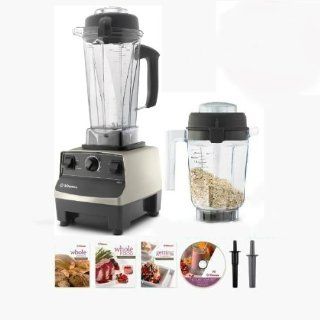 Vitamix 5200 Super Package BRUSHED STAINLESS with 64oz & 32oz Dry Containers, a Cookbook/dvd, 7 Year Full Warranty: Kitchen & Dining