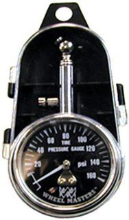 Wheel Masters 8216 Dual Tire Pressure Gauge with Quick Release Air Button   160 lb. Automotive