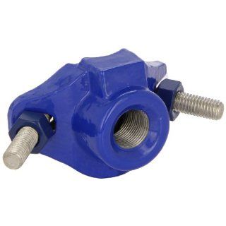 Smith Blair Ductile Iron Saddle Clamp, Stainless Steel Single Strap, 1" Pipe Size, 3/4" NPT Female Outlet: Industrial Pipe Fittings: Industrial & Scientific