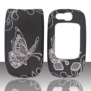 White Butterfly Samsung Convoy 2 U660 Verizon Case Cover Phone Snap on Cover Case Faceplates: Cell Phones & Accessories