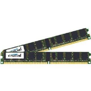 Crucial Technology CT2CP51272AV667 8 GB (4 GBx2) 240 pin DIMM DDR2 PC2 5300 CL=5 Registered ECC DDR2 667 1.8V 512Meg x 72 Low Profile Memory Kit: Electronics