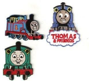 3pcs set of Thomas the Train Tank Engine Embroidered Iron On / Sew On Patch