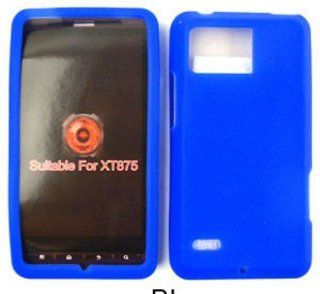 Motorola Bionic XT875 Deluxe Silicone Skin, Blue Jelly Silicon Case, Cover ,Faceplate, SnapOn, Protector: Cell Phones & Accessories