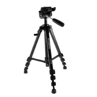 VCT 668 4 Sections Aluminum Legs Pan Head Tripod 59" for Canon Camera: Cell Phones & Accessories