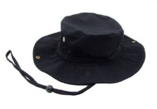 Simplicity Black Bush Hat   Trekkers Cotton Drawstring Hat, Black at  Womens Clothing store: Sun Hats