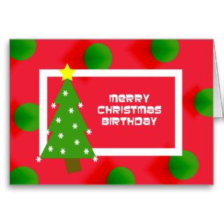 Merry Christmas Birthday Card