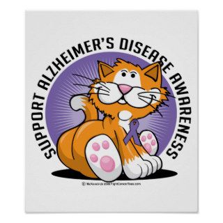 Alzheimers Cat Posters