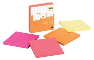 Post it Super Sticky Notes, Colors of the World Collection, 4 in x 4 in, Bangkok (675 4SSBGK) : Office Products