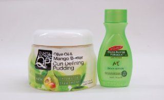Elasta QP Olive Oil & Mango Butter Curl Defining Pudding 15oz With FREE Gift (SEALED JAR WITH PLASTIC TUBE)  Curl Enhancers  Beauty