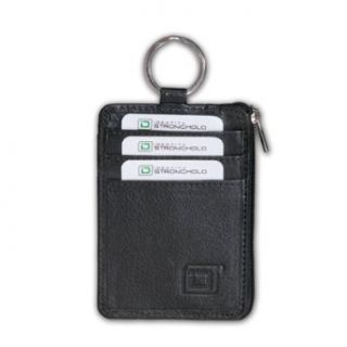 RFID Blocking Secure Wallet Mini with Key Ring at  Womens Clothing store: Id Keychain