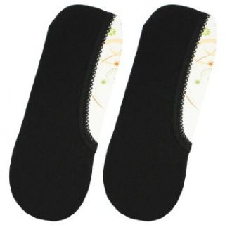 Women Pure Black Stretchy Low Cut No Show Footie Boat Socks Pair at  Womens Clothing store