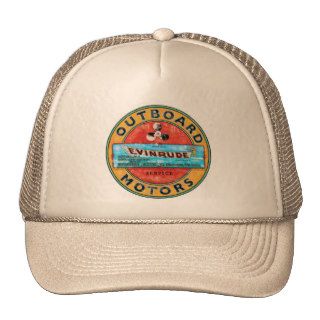 Vintage Evinrude outboard motors sign Hats
