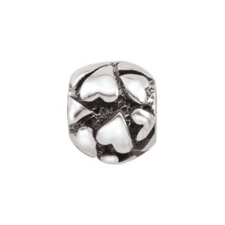 Persona Sterling Silver Oxidized Random Hearts Bead   Zales